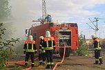 Gro&szlig;brand auf Bahnhofsgel&auml;nde (Foto: S. Dietzel)