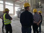 Exkursion des Forscherteams der Hochschule Nordhausen zur Mitteldeutschen Umwelt- und Entsorgung GmbH in Gro&szlig;p&ouml;sna (Foto: Marie Ziegler)
