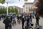 Fahrraddemo rollte durch Nordhausen (Foto: Angelo Glashagel)