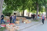 Kila-B&uuml;cherflohmarkt auf dem Blasii-Kirchplatz (Foto: Angelo Glashagel)