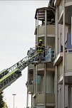 Brand auf einem Balkon (Foto: S. Tetzel)
