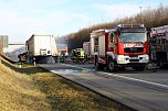 Lkw auf der A38 ausgebrannt (Foto: S. Dietzel) Lkw auf der A38 ausgebrannt (Foto: S. Dietzel)