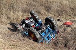 Traktorfahrer bei Unfall schwer verletzt (Foto: S. Dietzel) Traktorfahrer bei Unfall schwer verletzt (Foto: S. Dietzel)