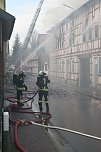 Dachstuhlbrand in W&uuml;lfingerode (Foto: S. Dietzel)