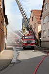 Dachstuhlbrand in W&uuml;lfingerode (Foto: S. Dietzel)