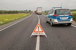 Schwerer Unfall auf der B243 (Foto: S. Tetzel)