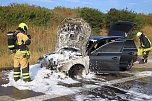Autobrand auf Autobahn (Foto: S.Dietzel)