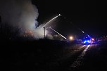 Brand auf dem Bahngel&auml;nde in Nordhausen (Foto: S. Dietzel)