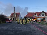 Geb&auml;udebrand in Woffleben (Foto: S. Dietzel)