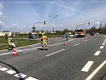 Unfall auf der B4 bei Sundhausen (Foto: S. Dietzel)