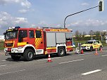 Unfall auf der B4 bei Sundhausen (Foto: S. Dietzel)
