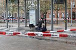 Herrenlose Tasche auf dem Bahnhofsvorplatz sorgt f&uuml;r Polizeieinsatz (Foto: S. Dietzel)