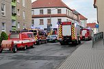 Gleich zwei Eins&auml;tze hatte die Feuerwehr gestern in Bleicherode zu absolvieren (Foto: S. Dietzel)