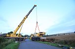 Umgestürzte Kran bei Uthleben (Foto: S.Dietzel) Umgestürzte Kran bei Uthleben (Foto: S.Dietzel)
