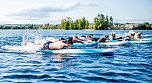 Fitnessprogramm auf dem Wasser mit Susanne Lier (Foto: Christoph Keil)