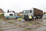 Holzlasterkontrolle in Niedersachswerfen (Foto: S. Dietzel)