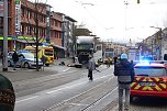 Schwerer Unfall in der Rautenstra&szlig;e (Foto: S. Dietzel)