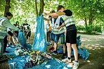 Aufr&auml;um-Aktion der Humbolt-Sch&uuml;ler im Stadtpark (Foto: Christoph Keil)