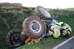 Traktorunfall bei Steigerthal gestern Nachmittag (Foto: S.Dietzel) Traktorunfall bei Steigerthal gestern Nachmittag (Foto: S.Dietzel)