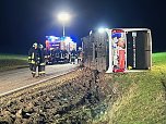 Verunfallter Elektro-Bus (Foto: S. Dietzel)