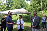 Bodo Ramelwo zu Besuch im Park Hohenrode (Foto: Marie-Theres Bohne)