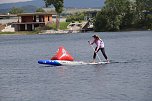 Grand Slam auf dem Wasser: beim EVN Sup Cup traf sich heute wieder die Elite der Stehpaddler auf dem Sundh&auml;user See (Foto: agl)