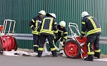 Feuerwehr&uuml;bung an der Biomethananlage in Bielen (Foto: oas)