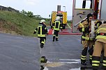 Feuerwehr&uuml;bung an der Biomethananlage in Bielen (Foto: oas)