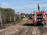 Feuer in der Goldenen Aue (Foto: Die am Einsatz beteiligten Feuerwehren)