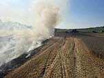 Feldbrand bei Kleinwechsungen (Foto: Feuerwehr/Silvio Dietzel)
