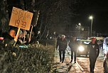 Gegenprotest zur AfD Veranstaltung in Sundhausen (Foto: agl)
