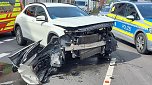 Unfall in der Freiherr-vom-Stein-Stra&szlig;e (Foto: S. Dietzel)