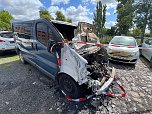 Abgebranntes Auto in Nordhausen (Foto: S. Dietzel)