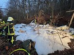 Feuerwehreinsatz auf dem alten Campingplatz bei Hainrode (Foto: S. Dietzel) Feuerwehreinsatz auf dem alten Campingplatz bei Hainrode (Foto: S. Dietzel)