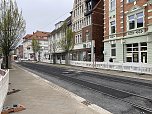 Baustellenreport Bahnhofstra&szlig;e Nordhausen (Foto: vgf)