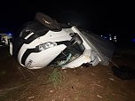 Unfall am Abend bei Günzerode (Foto: S.Dietzel) Unfall am Abend bei Günzerode (Foto: S.Dietzel)
