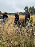 Mit dem Spaten für den Wald - die beiden neunten Klassen der Regelschule Niedersachswerfen halfen bei der Wiederaufforstung im Harz (Foto: Tanita Thelemann) Mit dem Spaten für den Wald - die beiden neunten Klassen der Regelschule Niedersachswerfen halfen bei der Wiederaufforstung im Harz (Foto: Tanita Thelemann)