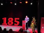 185 Jahre Kreissparkasse Nordhausen dominierten den Jahresempfang am Donnerstagabend im Theater. (Foto: ssc) 185 Jahre Kreissparkasse Nordhausen dominierten den Jahresempfang am Donnerstagabend im Theater. (Foto: ssc)