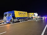 Ein Lkw-Unfall ereignete sich auf der A38. (Foto: Silvio Dietzel) Ein Lkw-Unfall ereignete sich auf der A38. (Foto: Silvio Dietzel)