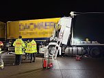 Ein Lkw-Unfall ereignete sich auf der A38. (Foto: Silvio Dietzel) Ein Lkw-Unfall ereignete sich auf der A38. (Foto: Silvio Dietzel)