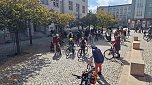 Die 3. "Kidical Mass" Fahrraddemo rollte heute durch Nordhausen (Foto: agl)