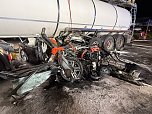 Ein spektakul&auml;rer Unfall ereignete sich Donnerstagabend bei Nordhausen. (Foto: Silvio Dietzel)
