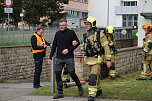 Bei einer Gro&szlig;&uuml;bung am und im S&uuml;dharz-Klinkum waren 60 Feuerwehrleute im Einsatz sowie viel Personal von den Rettungsdiensten.  (Foto: ssc)