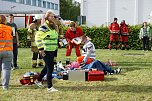 Bei einer Gro&szlig;&uuml;bung am und im S&uuml;dharz-Klinkum waren 60 Feuerwehrleute im Einsatz sowie viel Personal von den Rettungsdiensten.  (Foto: ssc)