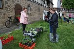 Am Sonntag fand im Park des Hue de Grais in Wolkramshausen die erste Pflanzentauschb&ouml;rse Nordth&uuml;ringens statt.  (Foto: ssc)