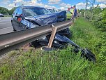 Bei dem Unfall unweit der Autobahn A38 bei Bielen wurde ein Mensch verletzt. (Foto: Silvio Dietzel) Bei dem Unfall unweit der Autobahn A38 bei Bielen wurde ein Mensch verletzt. (Foto: Silvio Dietzel)