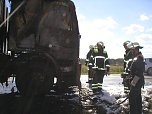 Brummi brannte (Foto: Berufsfeuerwehr)