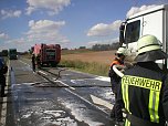 Brummi brannte (Foto: Berufsfeuerwehr)