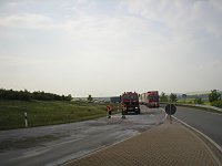 Crash an der Abfahrt Bild: Crash an der Abfahrt