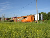 Bild: Lkw blockiert Bundesstra&szlig;e